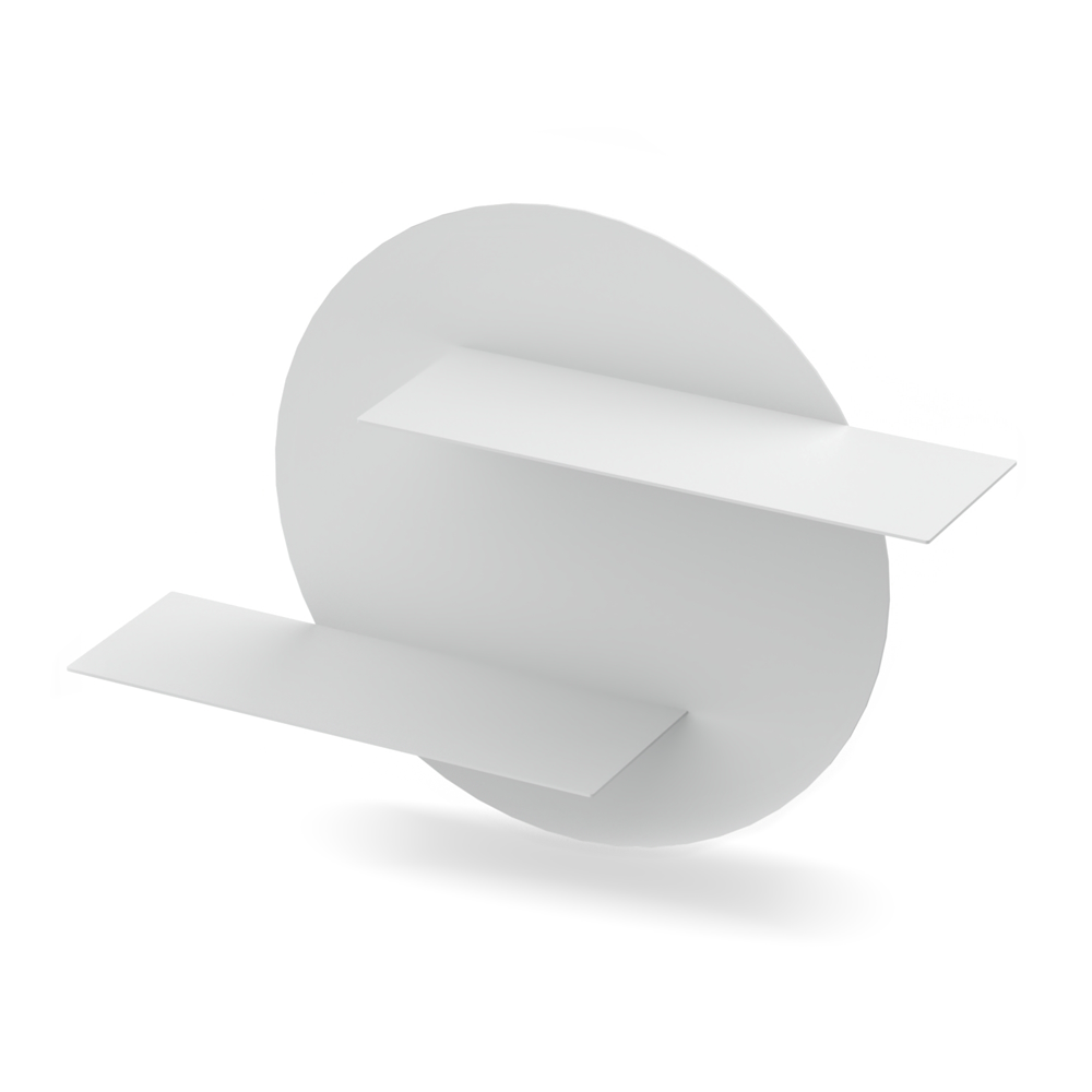 round wall shelf white metal floating shelves hidden mounting