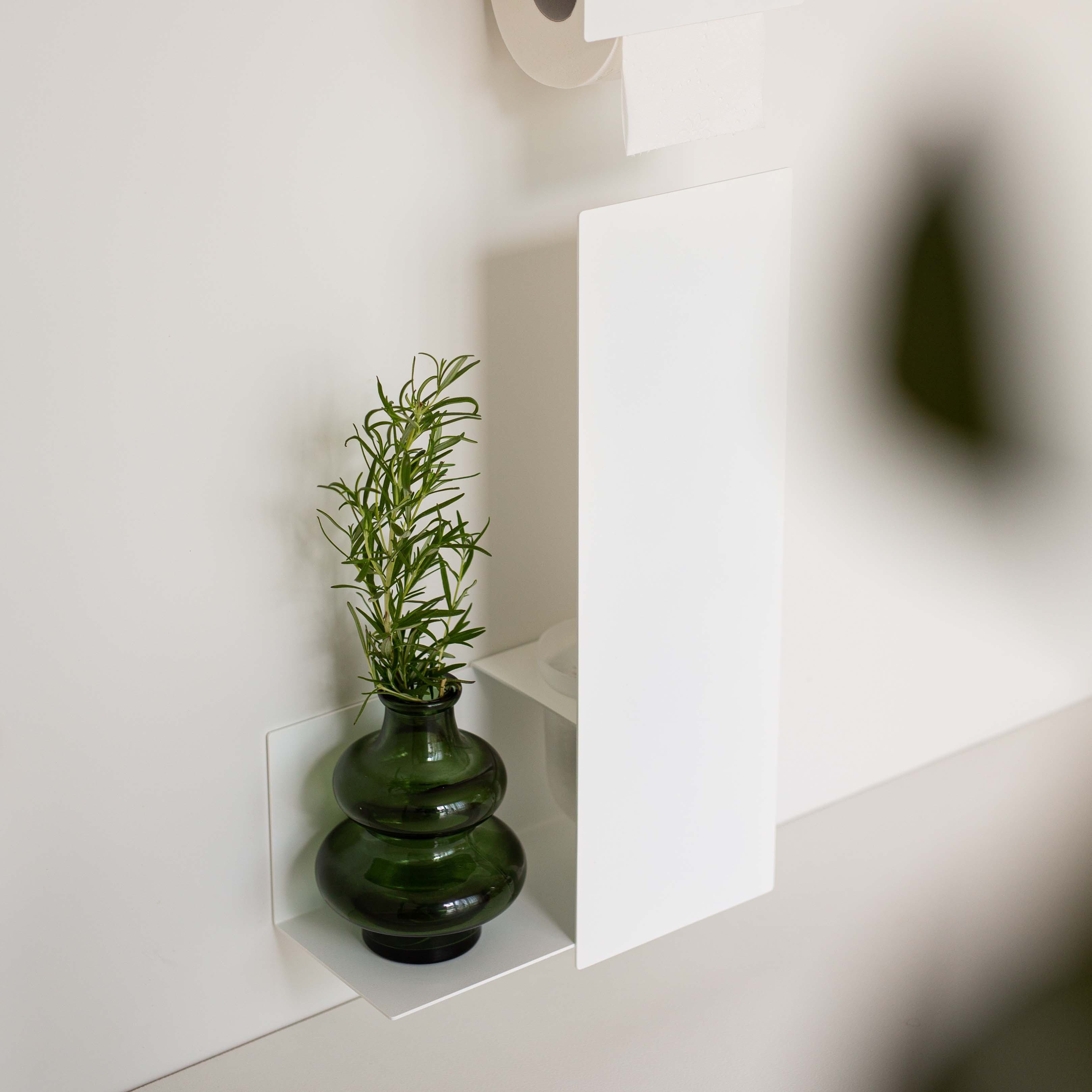 white large toilet brush holder rust free