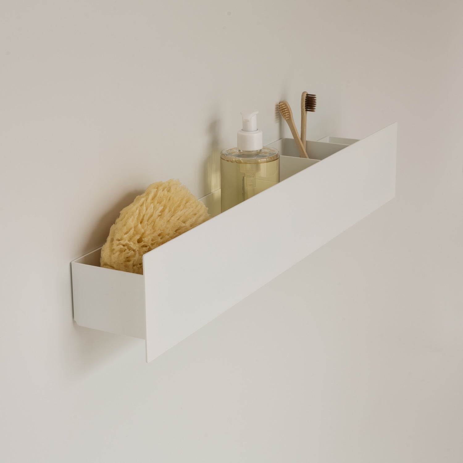 Shower shelf installation without drilling – Neptune rust-free shower shelf