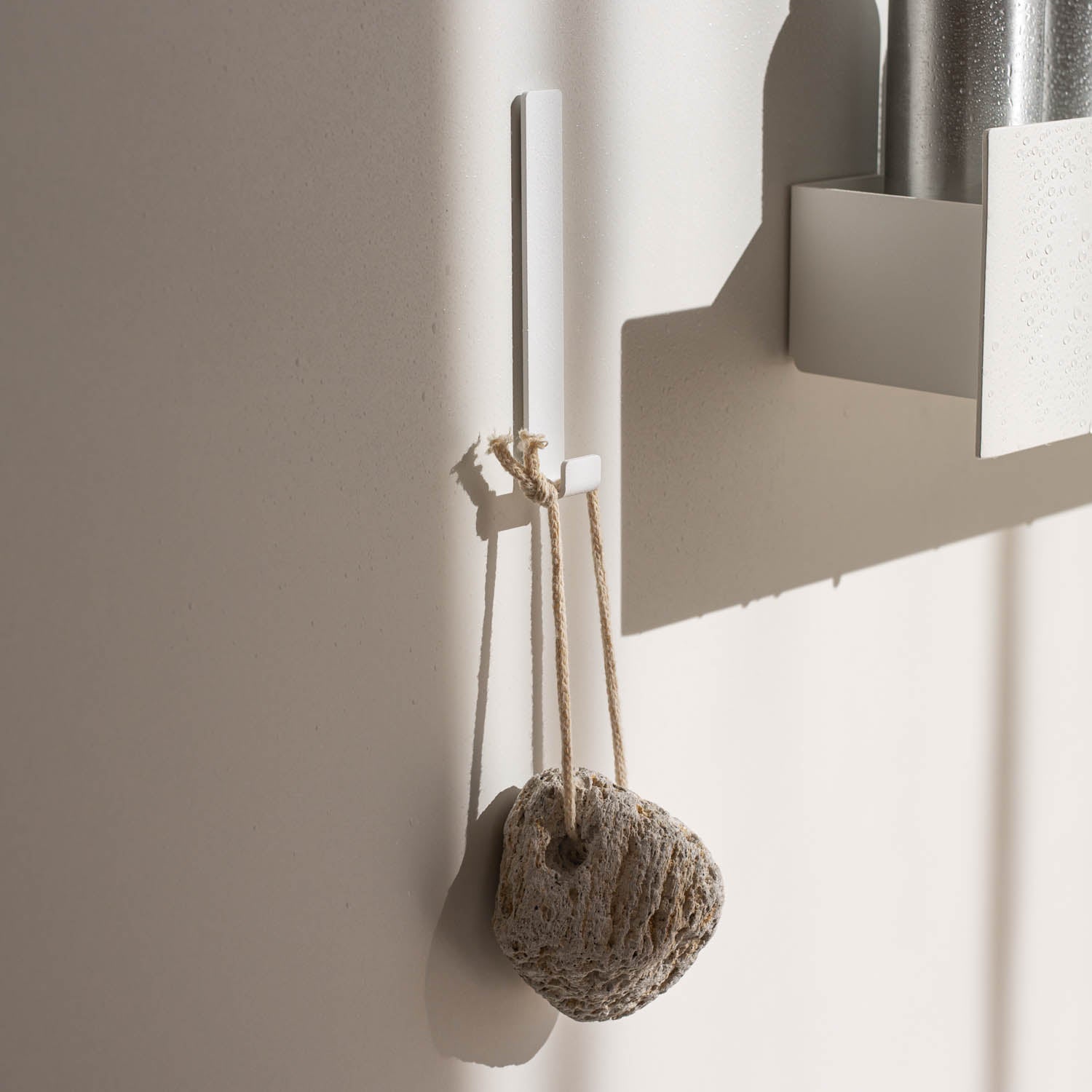 white no drilling shower hook