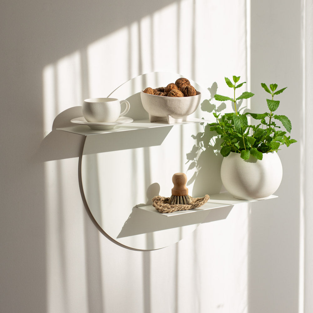 round kitchen wall shelf