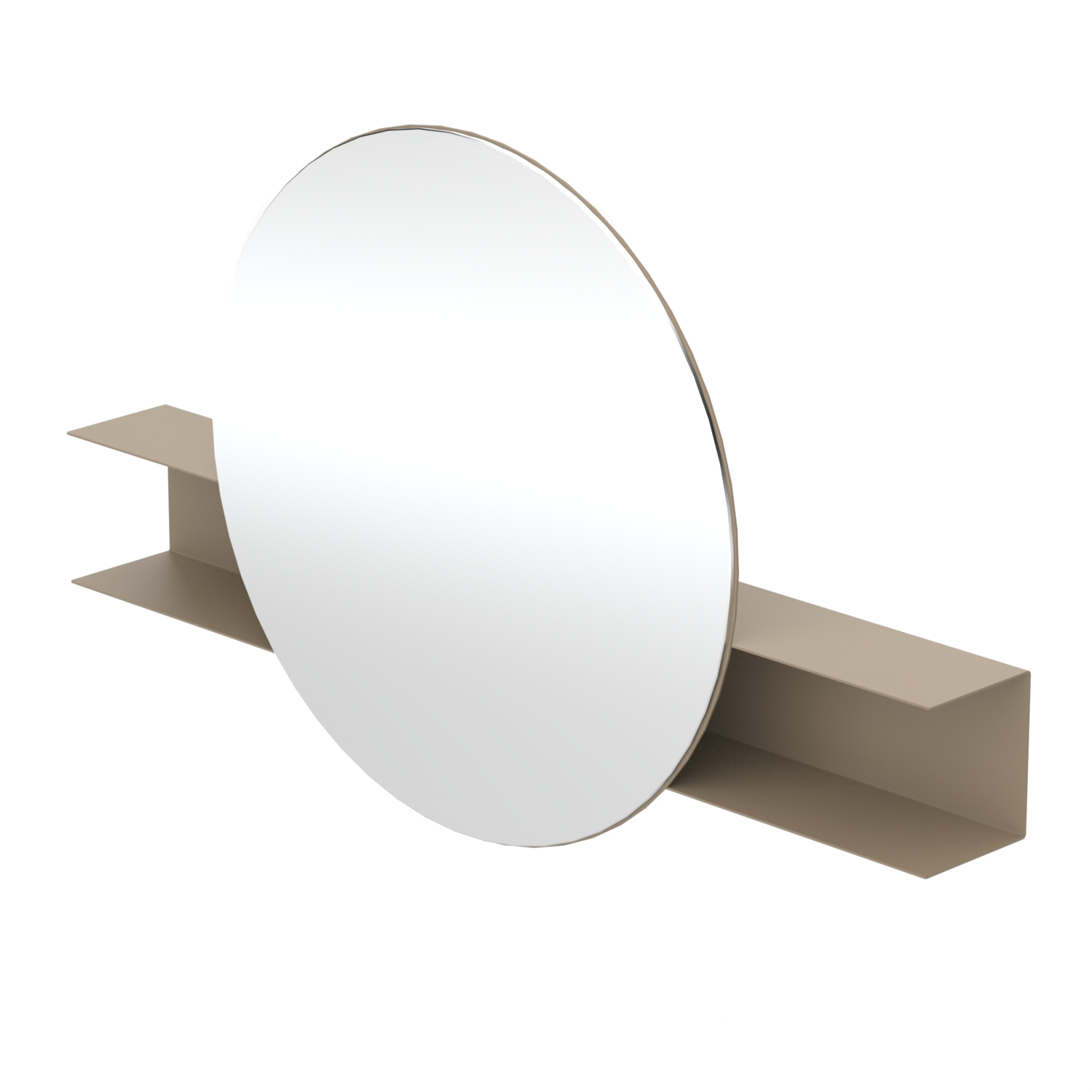 Nemesis - Round Wall Mirror with shelf