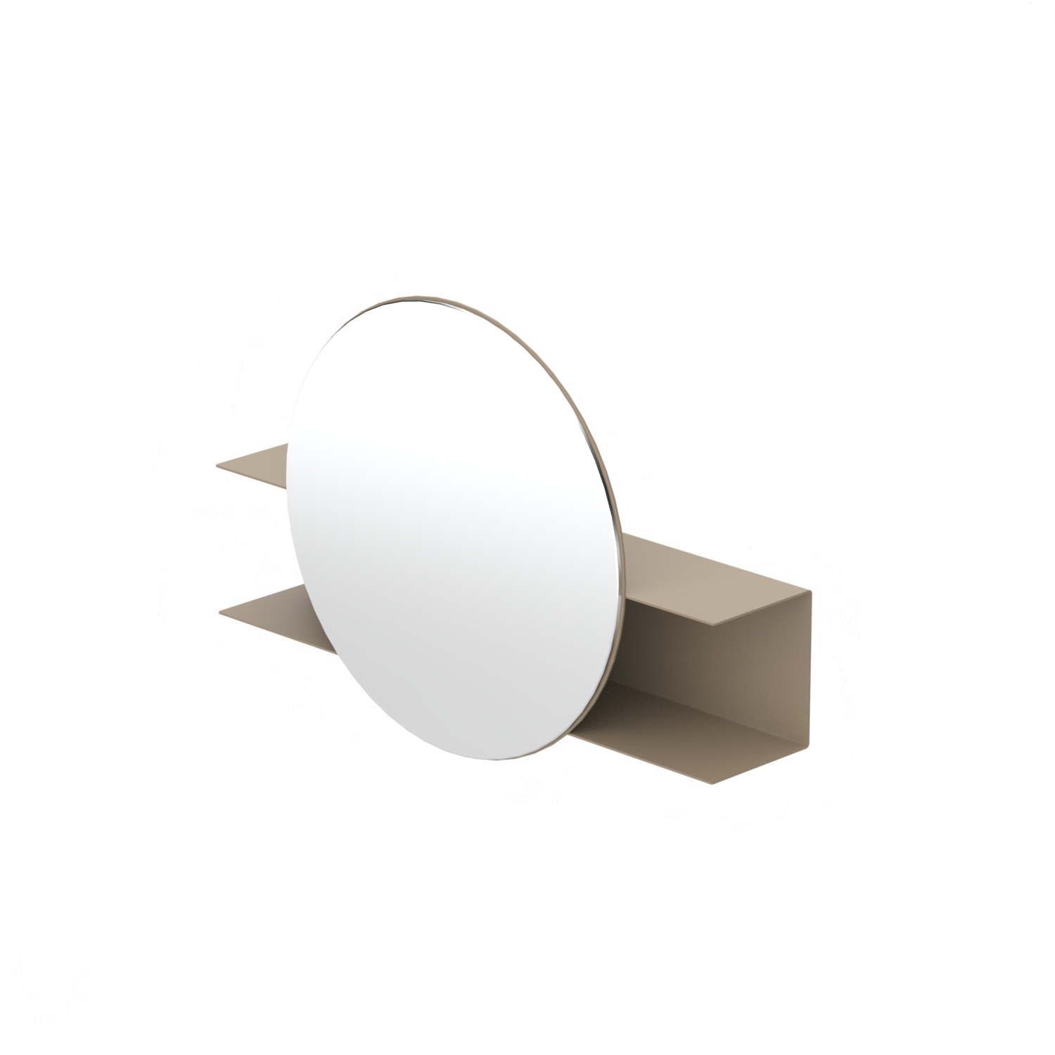 Nemesis - Round Wall Mirror with shelf