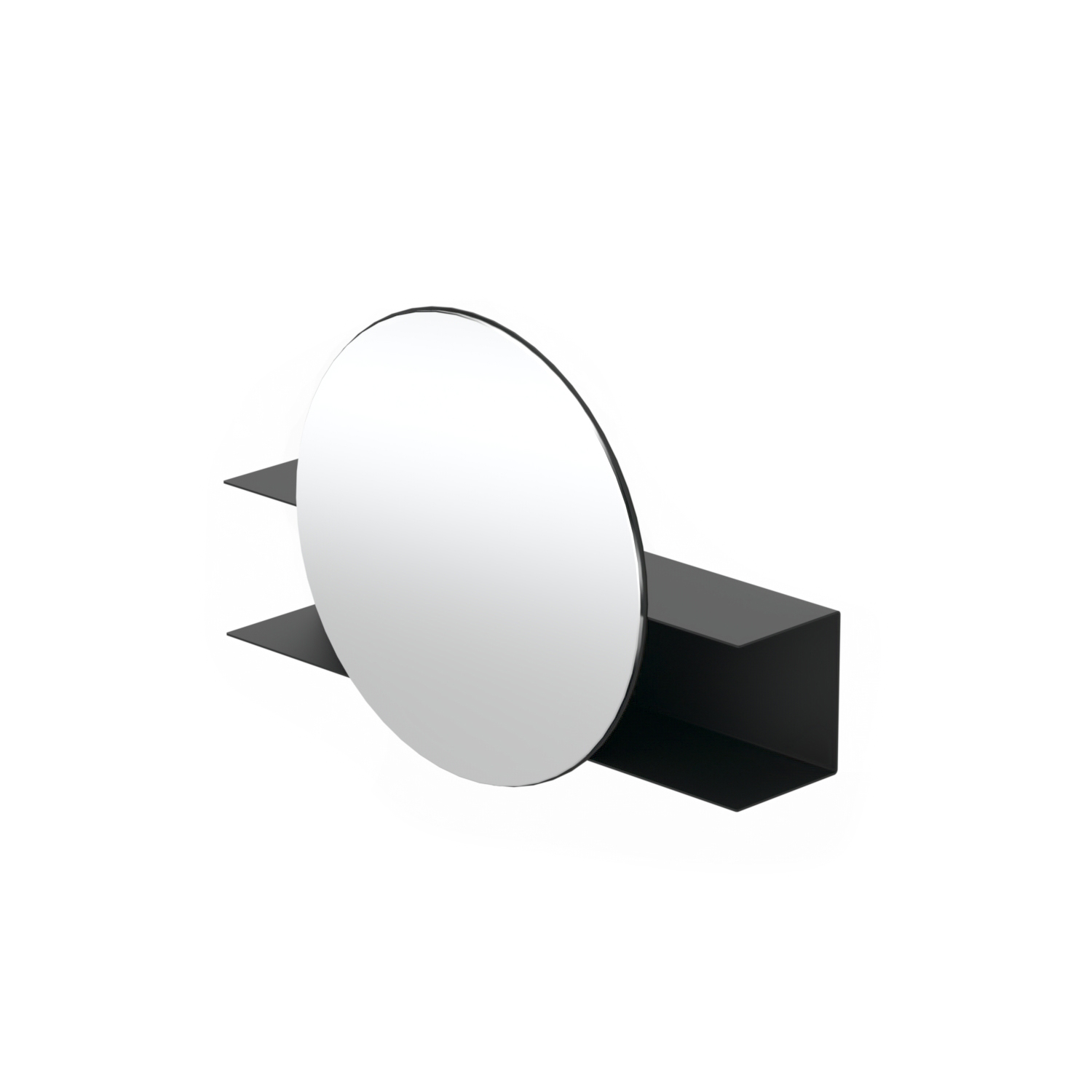 Nemesis - Round Wall Mirror with shelf