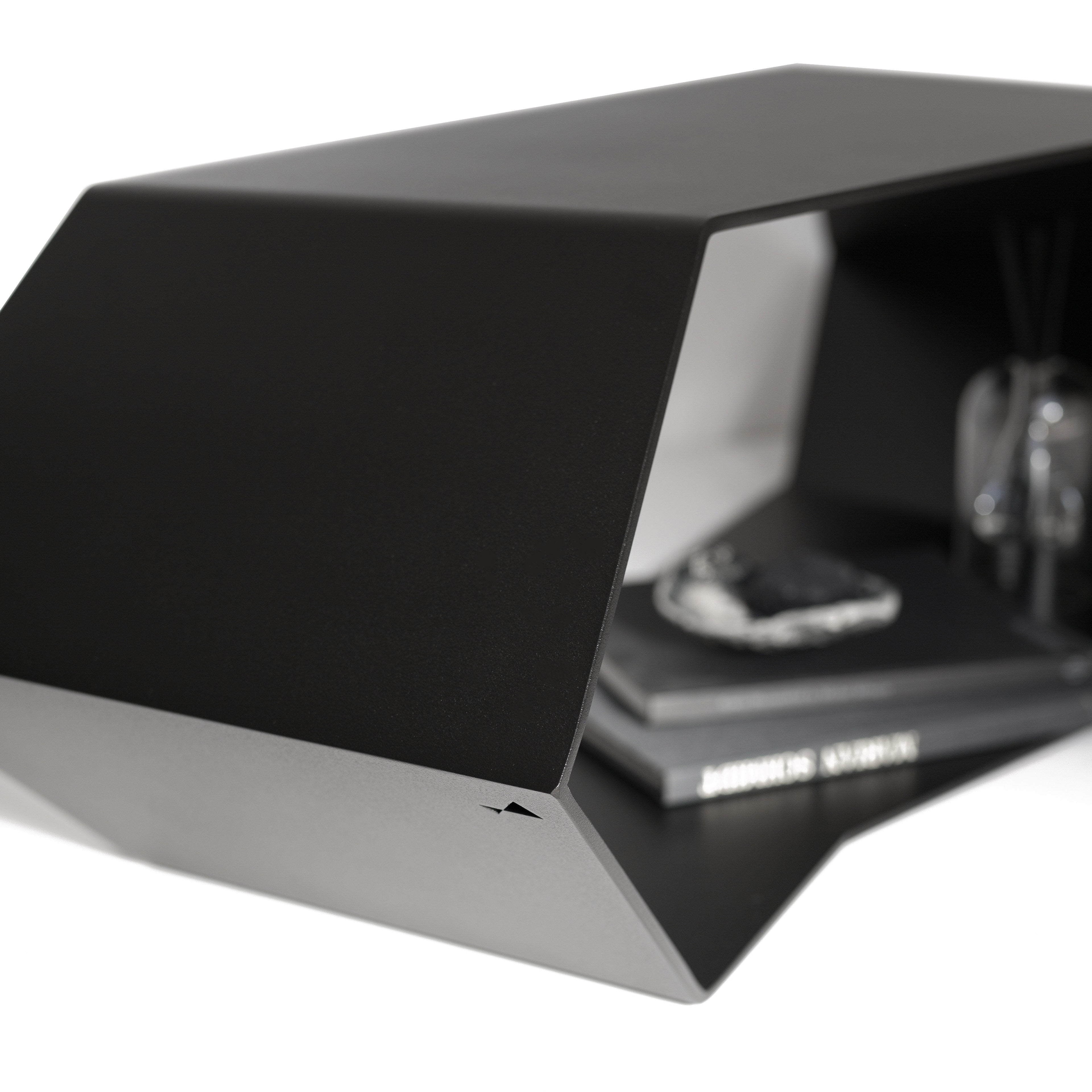 Designer black coffee table with unique design