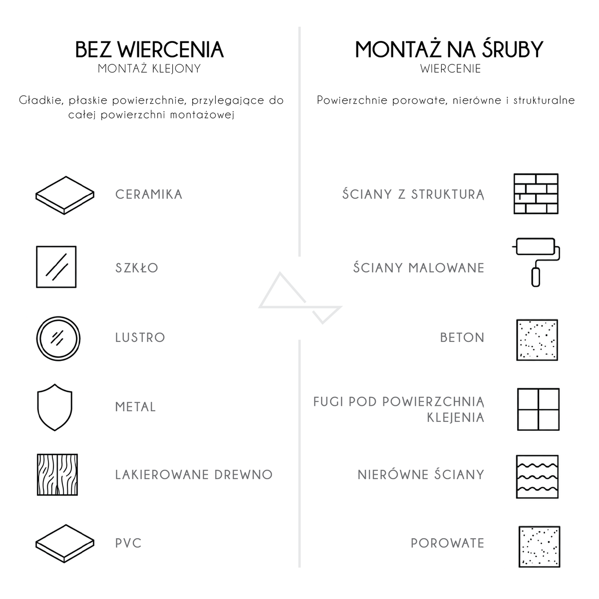 Pales – Wieszak ścienny bez wiercenia installation guide