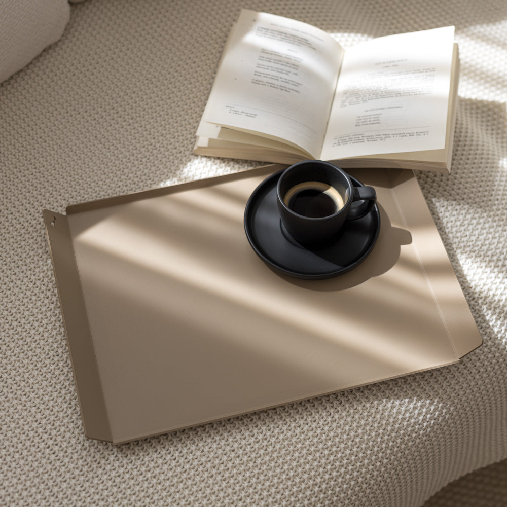 Hestia metal aluminium serving tray Scandinavian decor