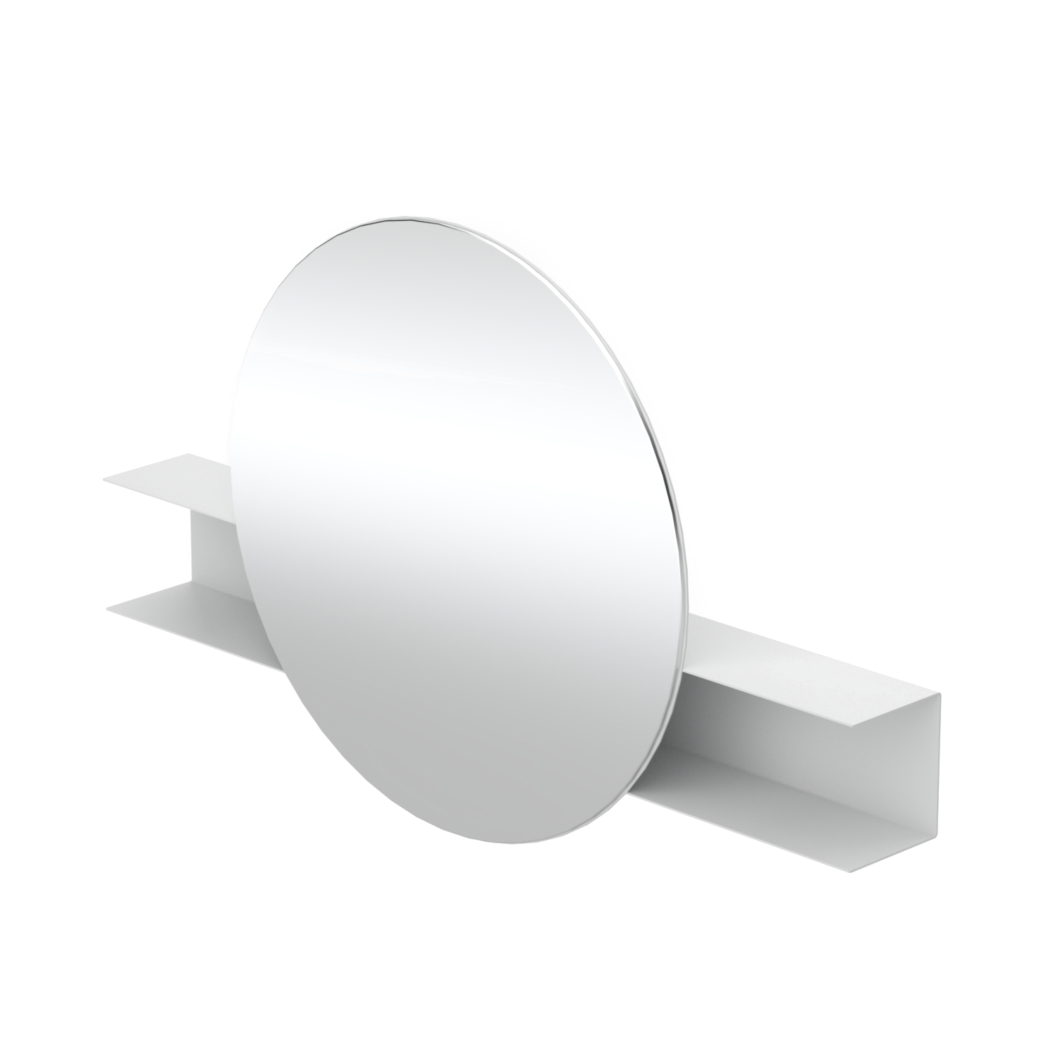 Nemesis - Round Wall Mirror with shelf