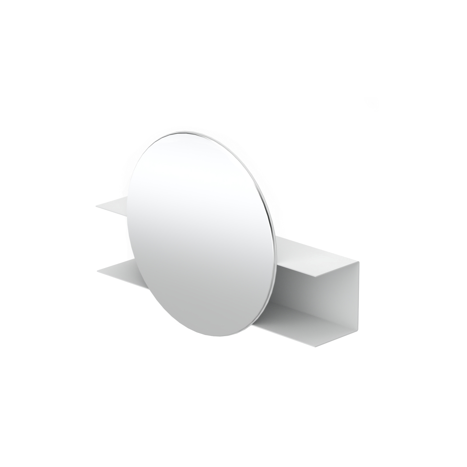 Nemesis - Round Wall Mirror with shelf